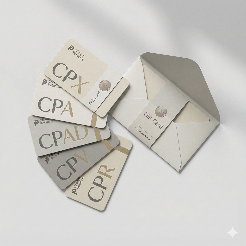 Gift Card “2026 con Plan” — Código Petaccia